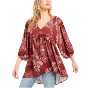 Free People girl talk tunic PINK SIZE SMALL